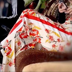 Be You Tiful Pants & Jumpsuits - CCO$!!! Red & Floral Side Striped Jumper Be You Tiful Pants & Jumpsuits - CCO$!!! Red & Floral Side Striped Jumper